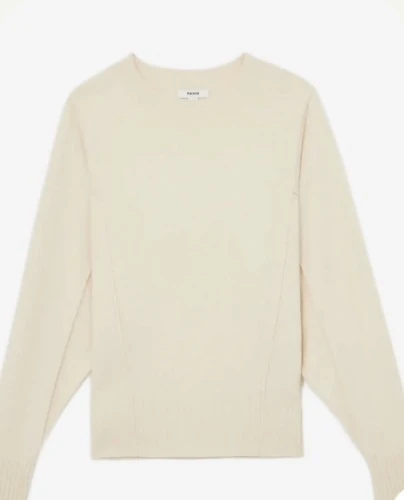 Cream crew-neck sweater